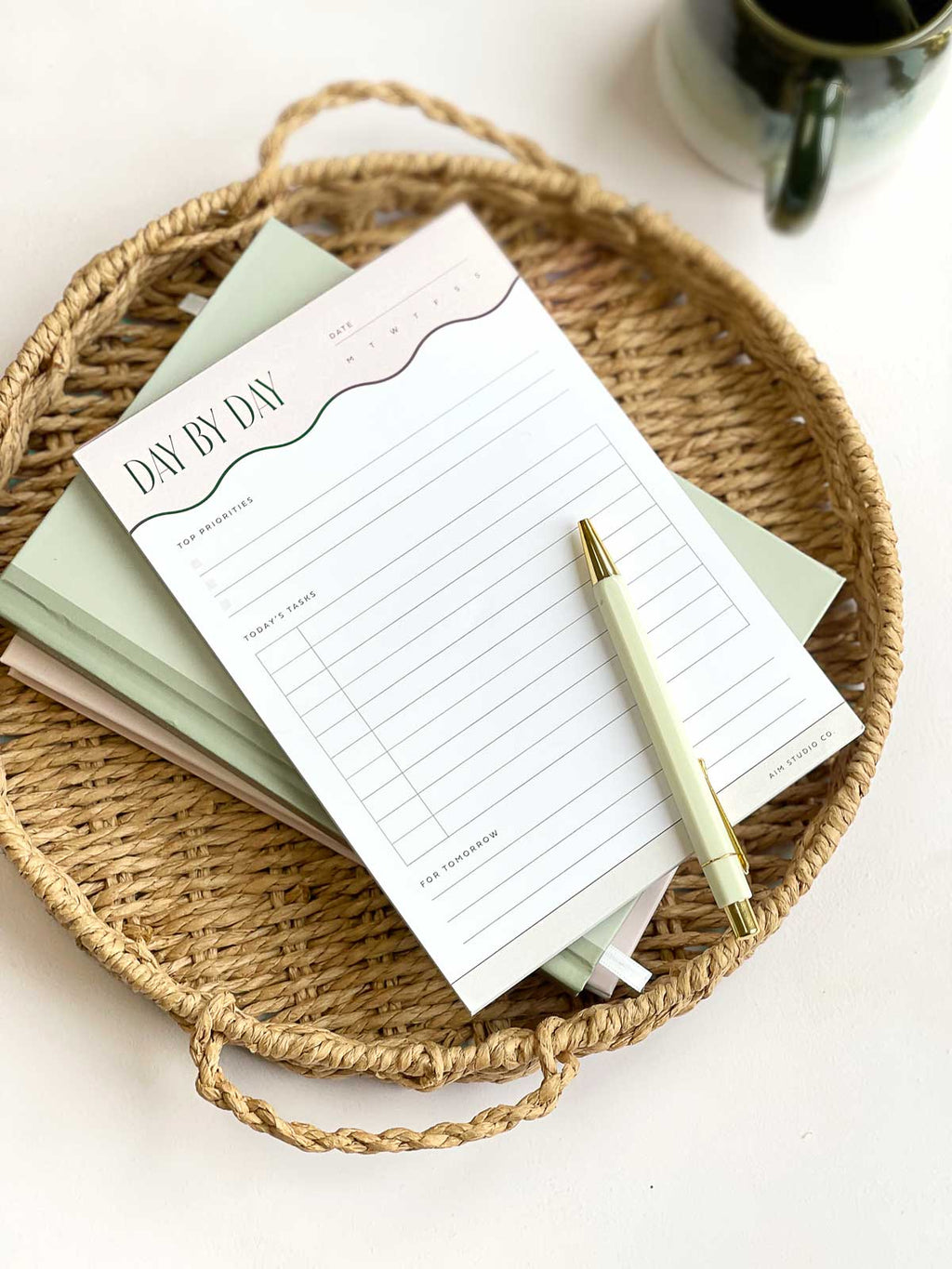 'Day by Day' Daily Productivity Planner | A5 Tear-Off Notepad