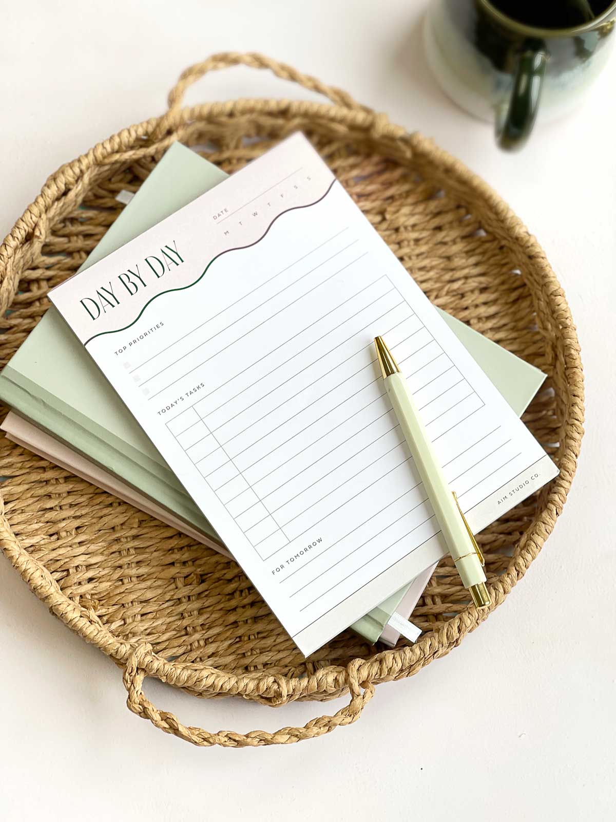 'Day by Day' Daily Productivity Planner | A5 Tear-Off Notepad