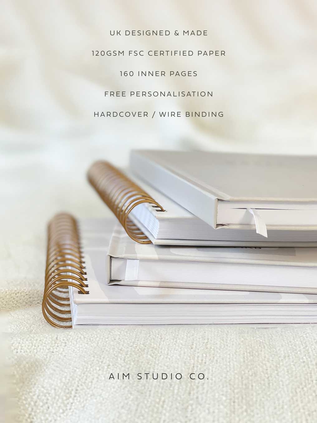 Personalised Hardback Daily Wellbeing Journal A5