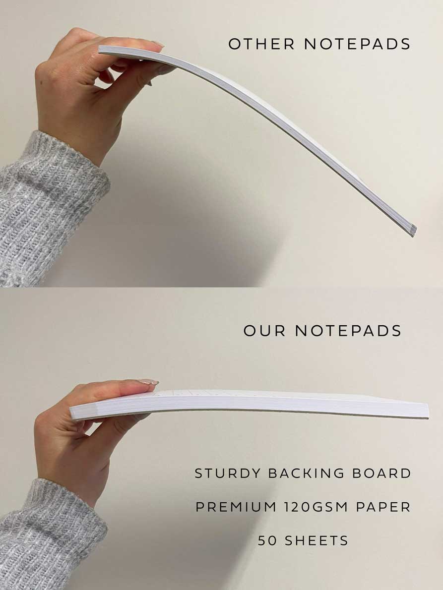 'Day by Day' Daily Productivity Planner | A5 Tear-Off Notepad